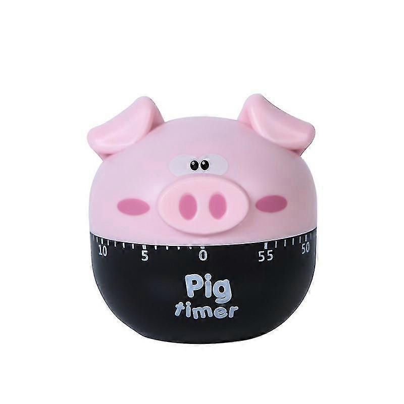 Kitchen Cooking Countdown 60 Mins Steel/plastic Mechanical Timer Alarm Pink