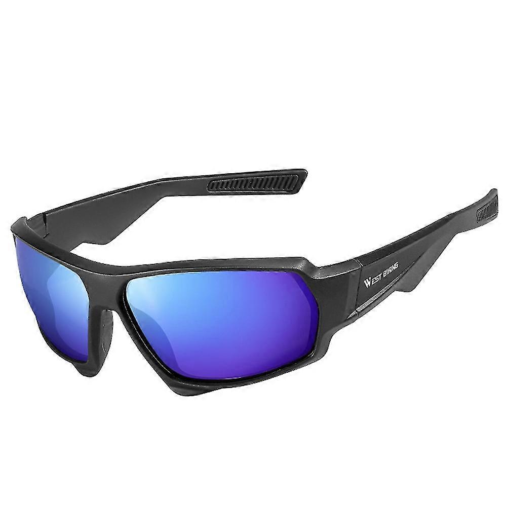 Polarized Road Bike Cycling Eyewear Cycling Sunglasses Mountain Bicycle Cycling Goggles, azul