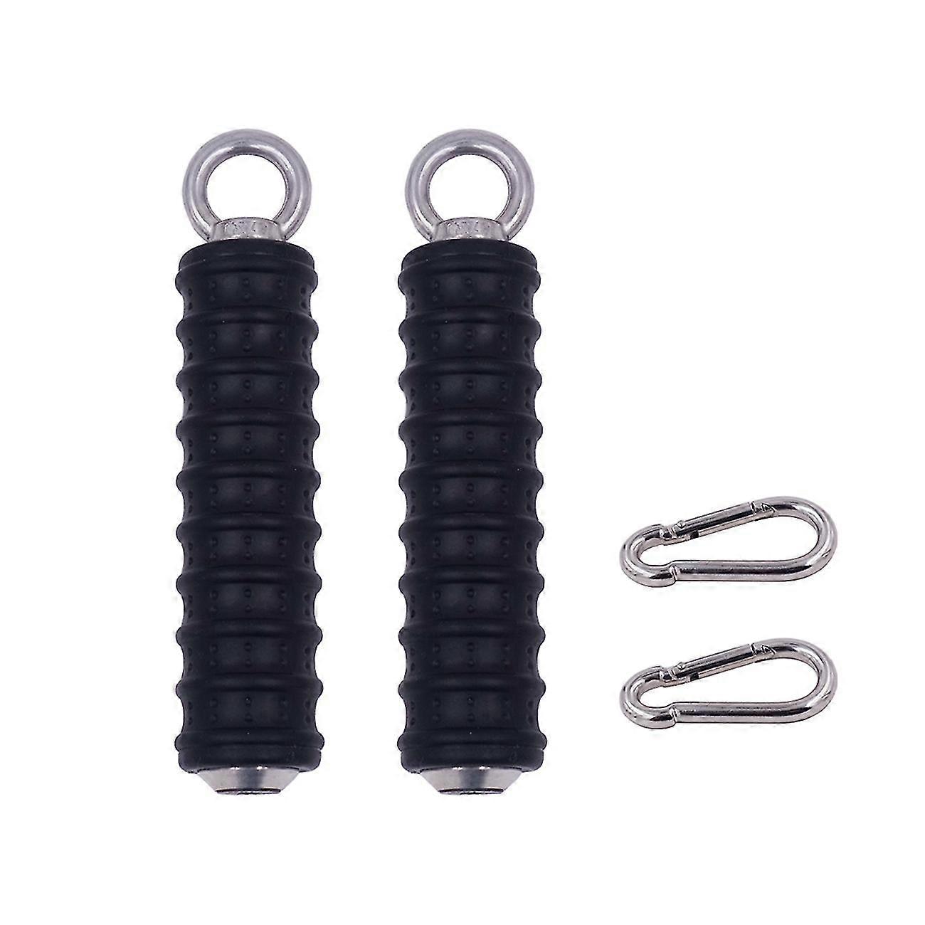 2Pcs σπρώξτε προς τα κάτω τη δύναμη Triceps λαβών γυμναστηρίων τραβήξτε επάνω τις λαβές χεριών για τον εξοπλισμό γυμναστικής βραχιόνων προσάρτησης μηχανών καλωδίων