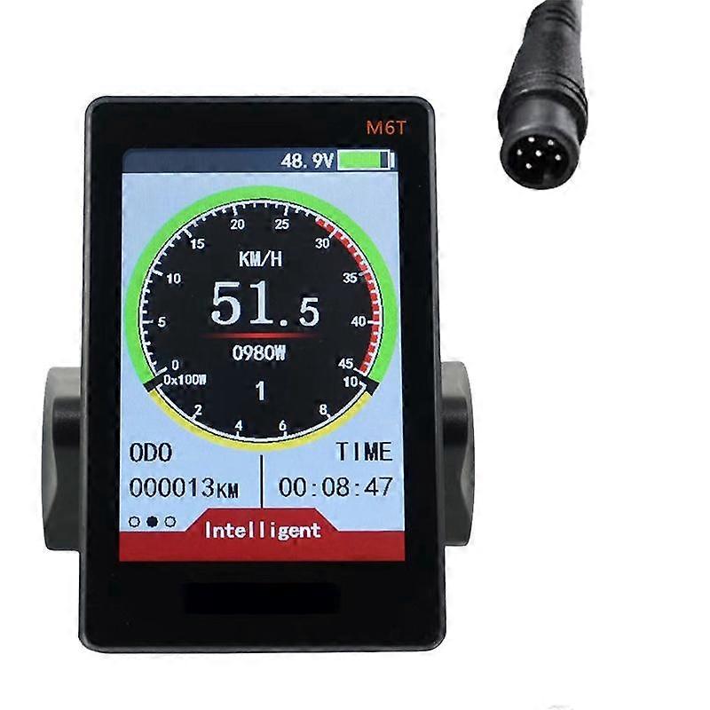 M6T Bici Elettrica Display LCD Meter 24V 36V 48V 60V Universale E Scooter Schermo LCD Schermo A Colori con