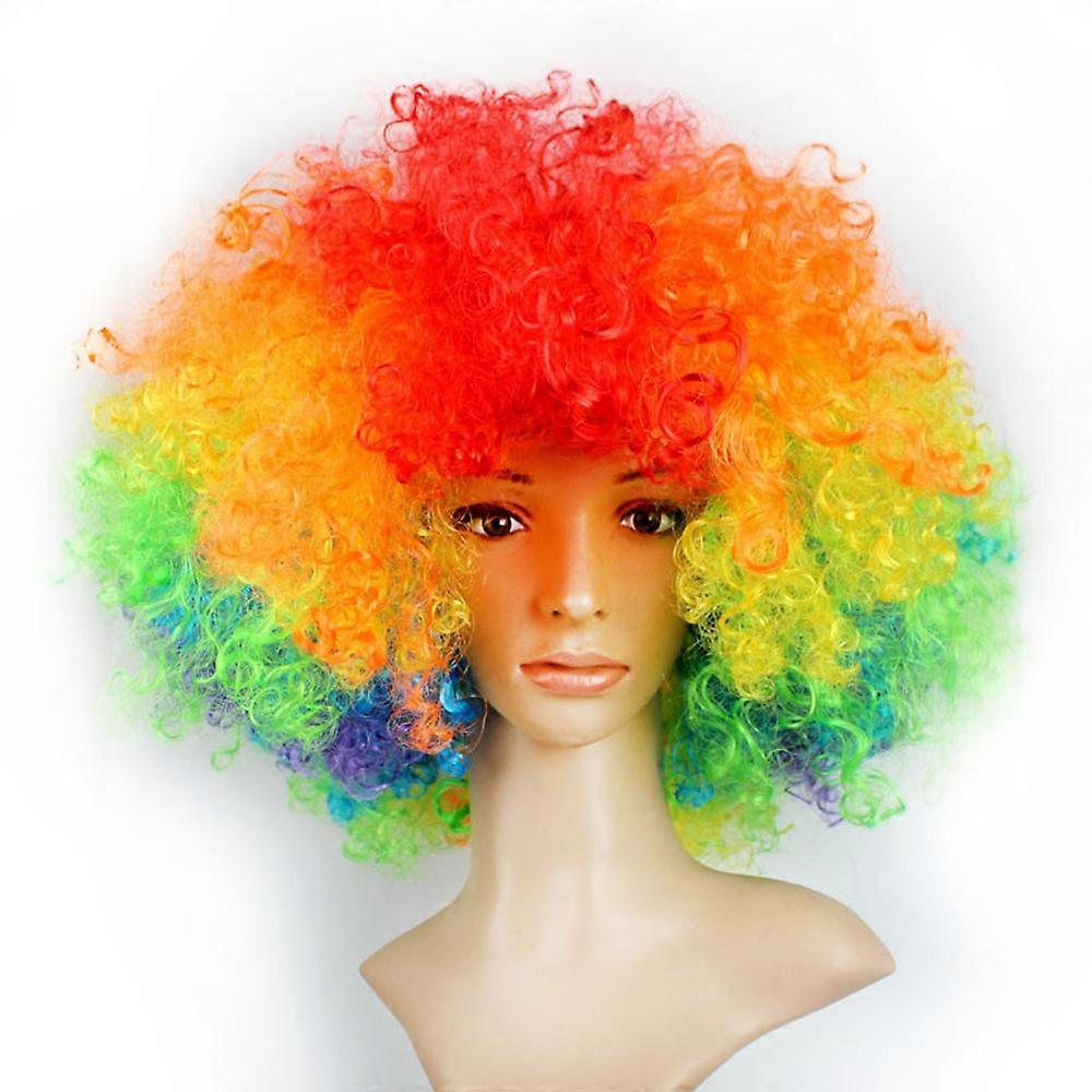 Explosive Hair Wig Extra Large Fluffy Colorful African Wig Curly Cosplay Wig