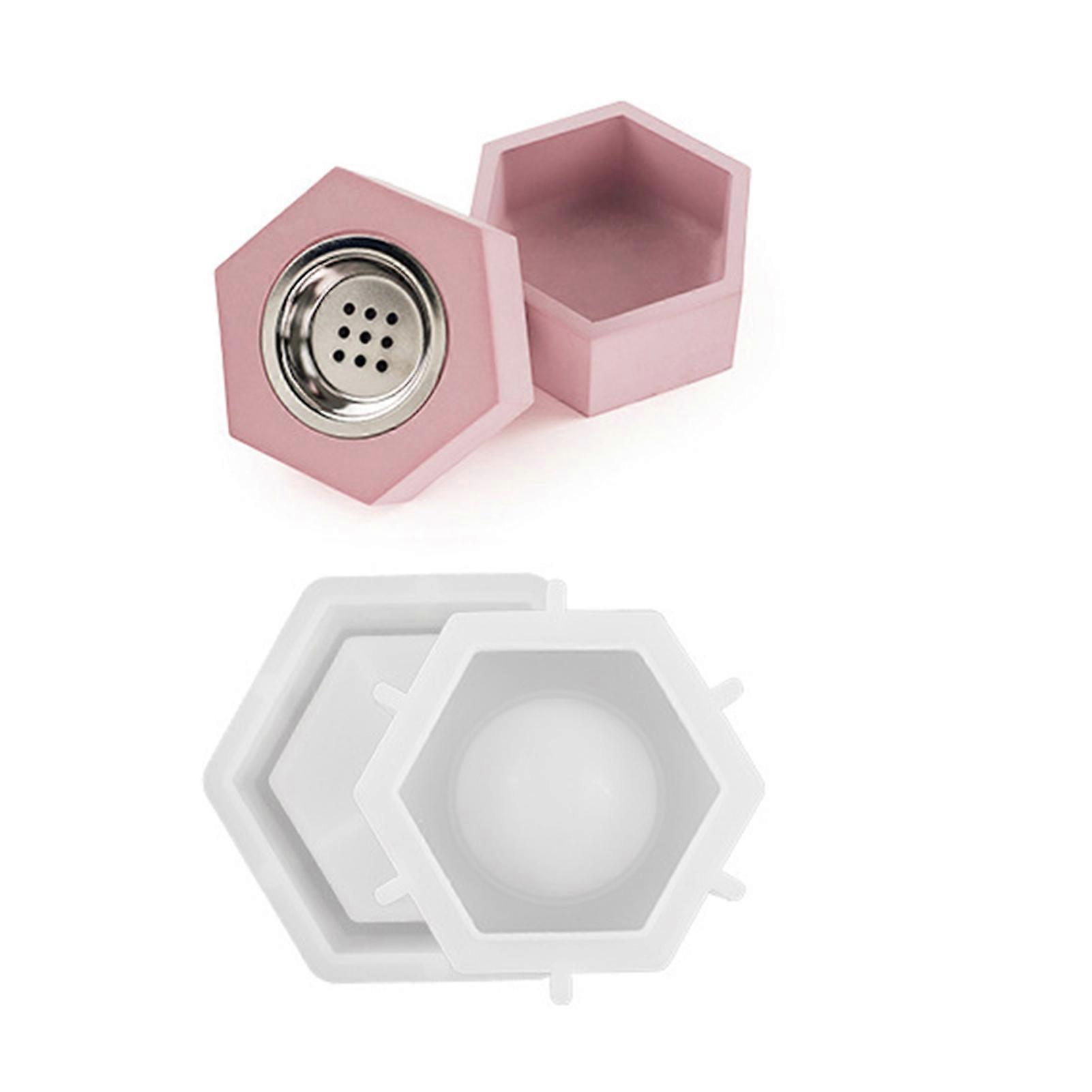 DIY Gypsum Aromas Storage Box Silicone Mold Multi-Purpose Reusable Resin Art Mould for DIY Home Decor