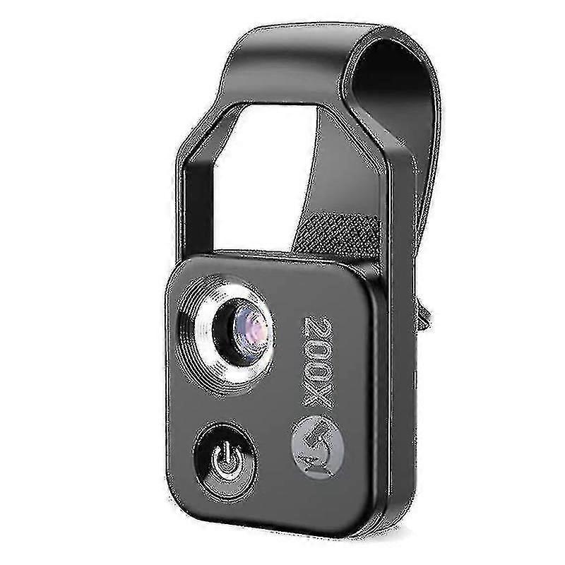 Microscope portable 200X avec objectif, mini microscope numérique portable avec lumière LED/Uni-