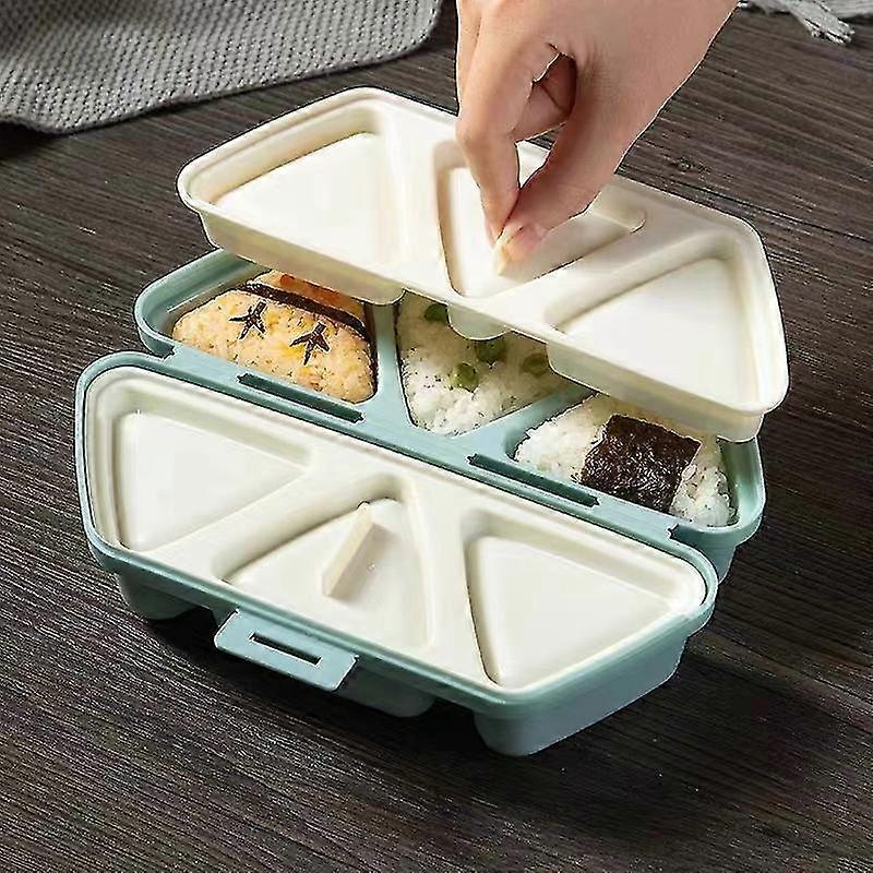 Triangular Sushi Mold 6-Cavity Non-Stick Rice Ball Making Tool