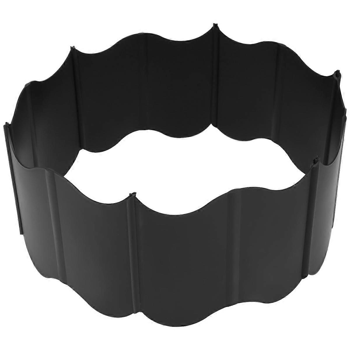 Garden Lawn Edging - 20 Pack Landscape Border Flexible Interlocking Edging Plastic Fence DIY Decora