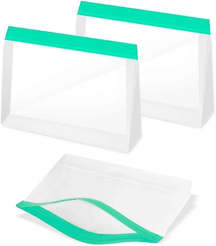 3 adet Şeffaf Seyahat Malzemeleri Çantası, Kadınlar ve Erkekler İçin Şeffaf Tuvalet Çantaları Sızdırmaz