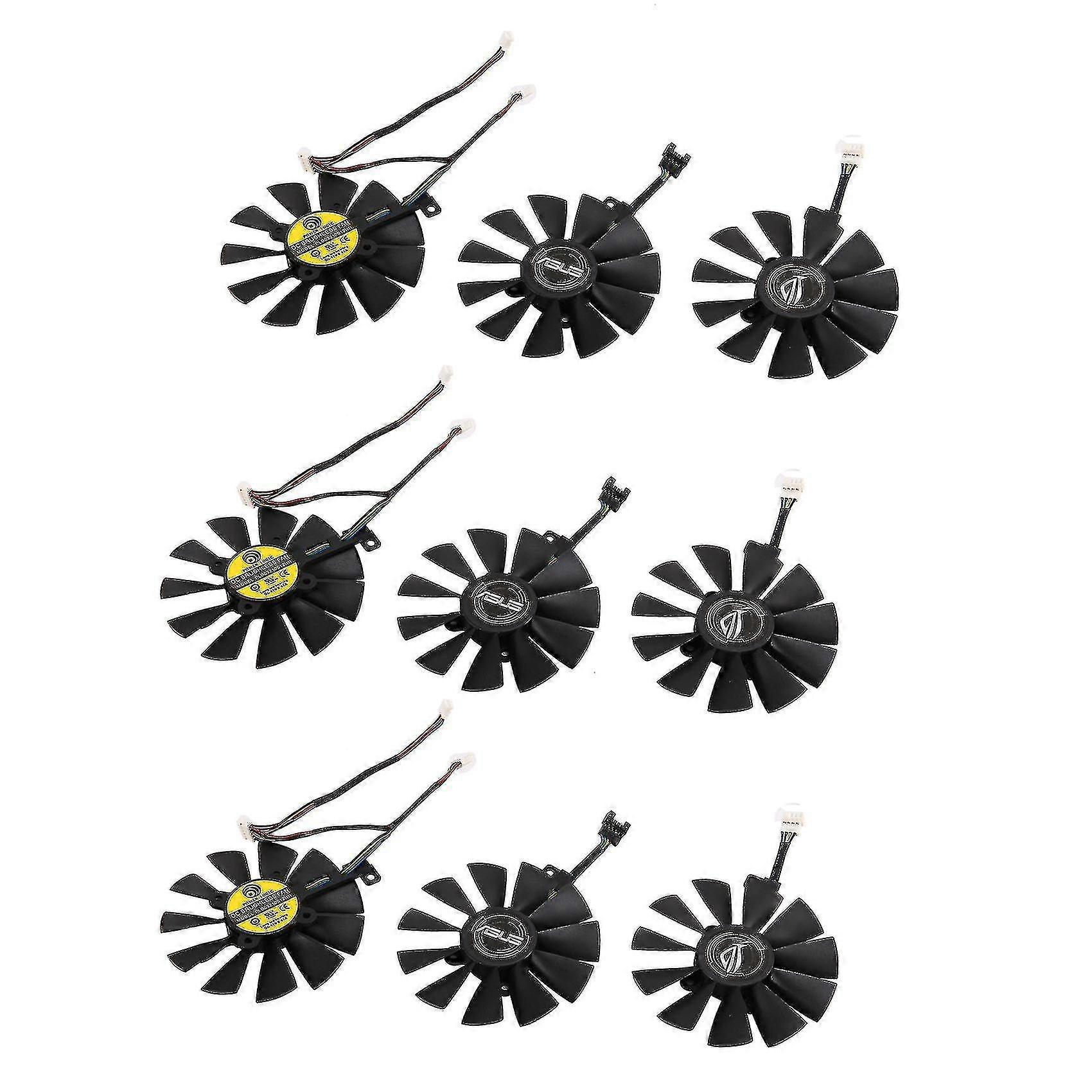 3x Pld09210s12m Pld09210s12hh Cooling Fan Replace Cooler For Strix Gtx1060 Oc 1070 1080 Gtx1080ti I