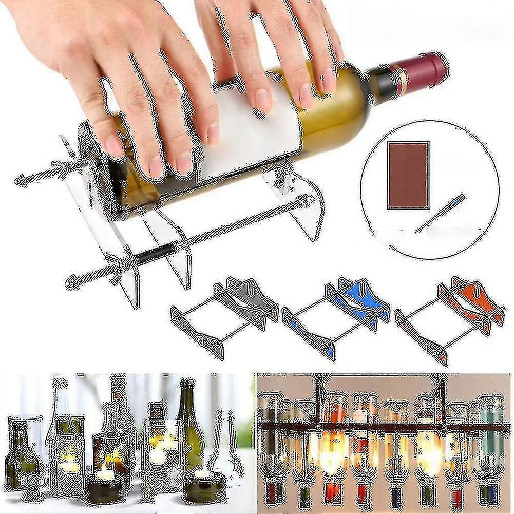 Strumento di taglio del vetro Bottiglia di vetro professionale Bottiglia di vino Bottiglia di vino Utensile da taglio per vetro Strumento di taglio...