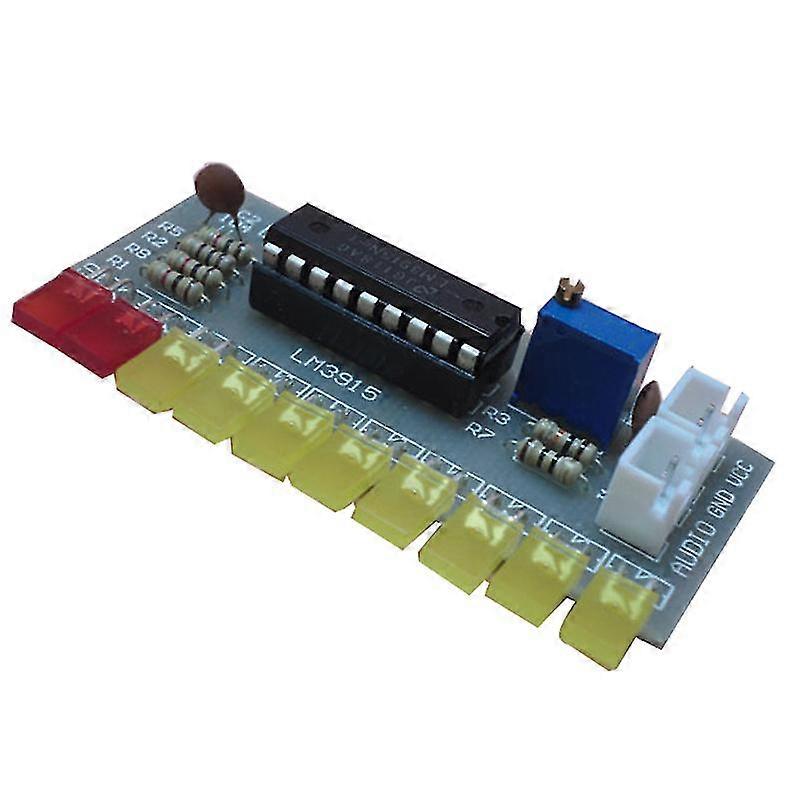 LM3915 Audio Level Indicator Diy Kit 10 Led Sound Audio Spectrum Analyzer Level Indicator Kit Elect