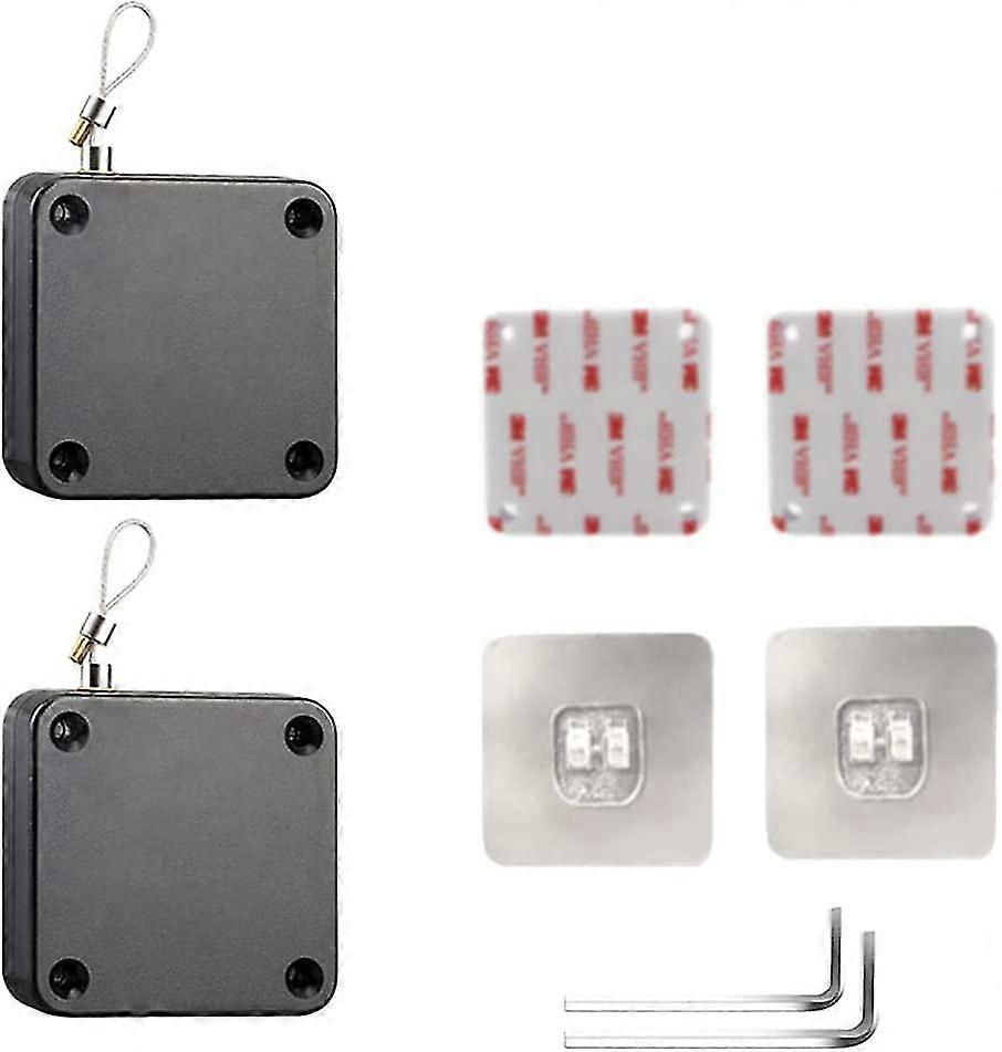 automatic door closer,2pcs,the punch-free with drawstring,800g  1200g spring loaded door closer