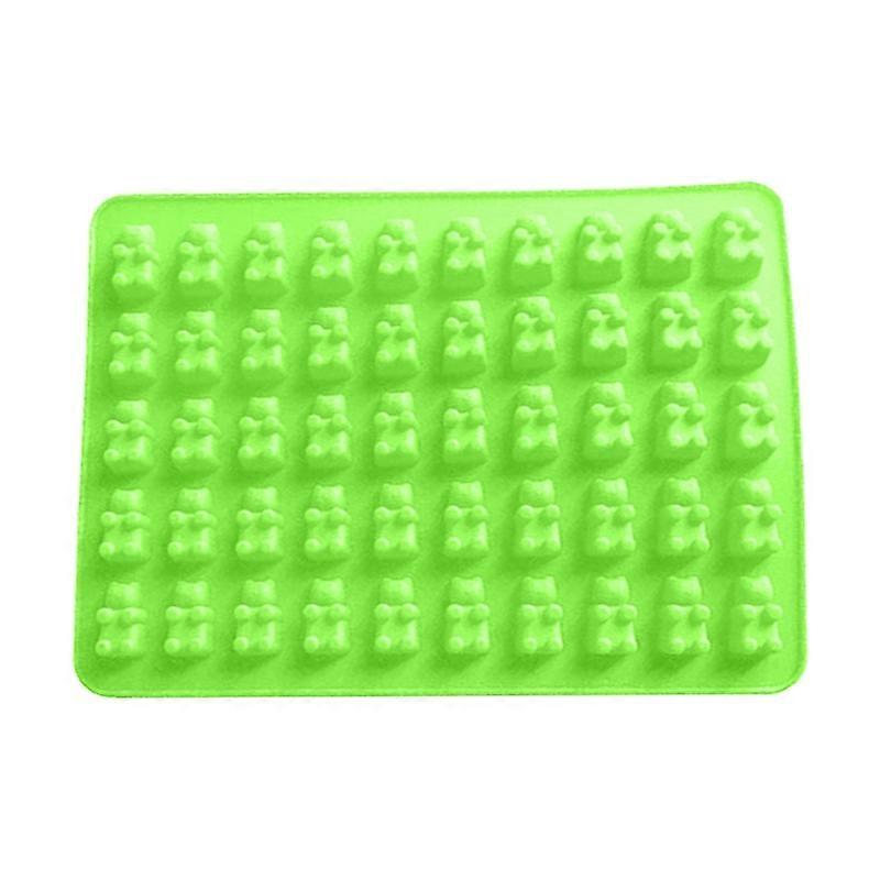 50Grids Gummy Mold Non-Stick High Flexibility Waterproof Bear Shape Chocolate Maker for Cake Shop KAESI