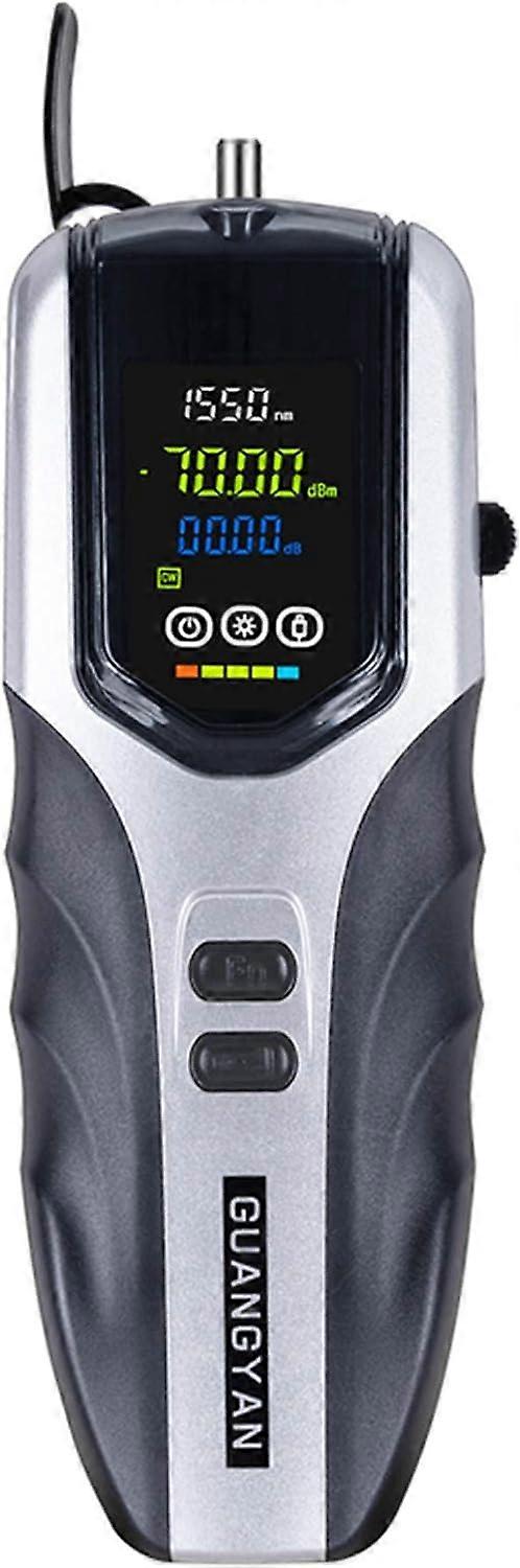 Fiber Optic Photometer, -70~+3dBm Rechargeable Optical Power Tester Mini Light Power Meter with 7 Optical Wavelengths Optional