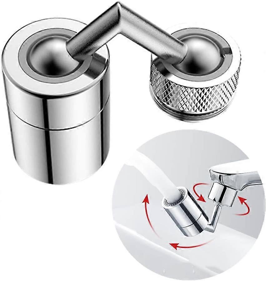 360 Degree Faucet, Universal Splash Filter Faucet, 720 Degree Faucet Aerator, 2 Modes Adjustable Shower Head with 4 Layer Net Filter, for M22-M24 (1 P