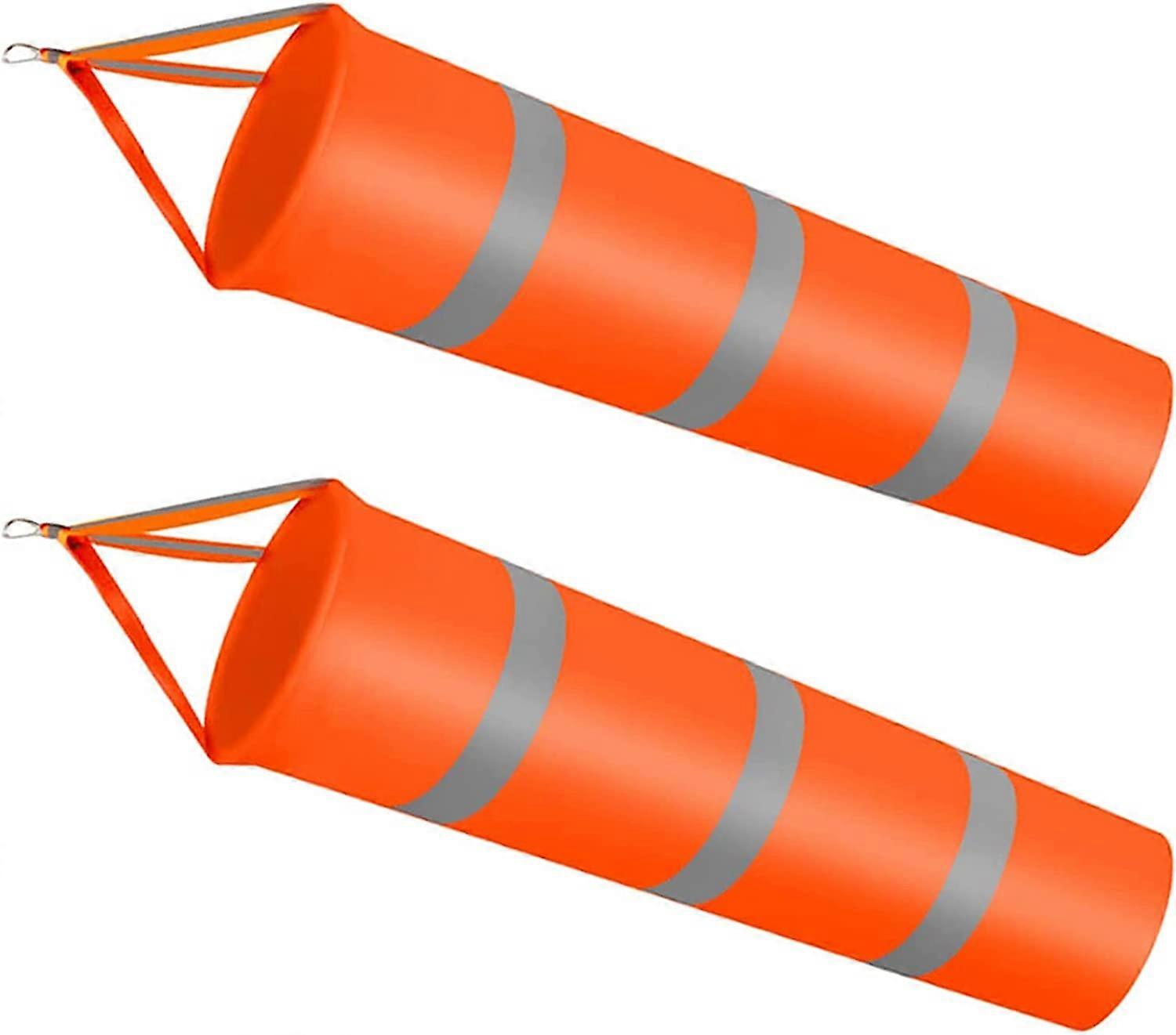 2 Pieces Orange Windsock