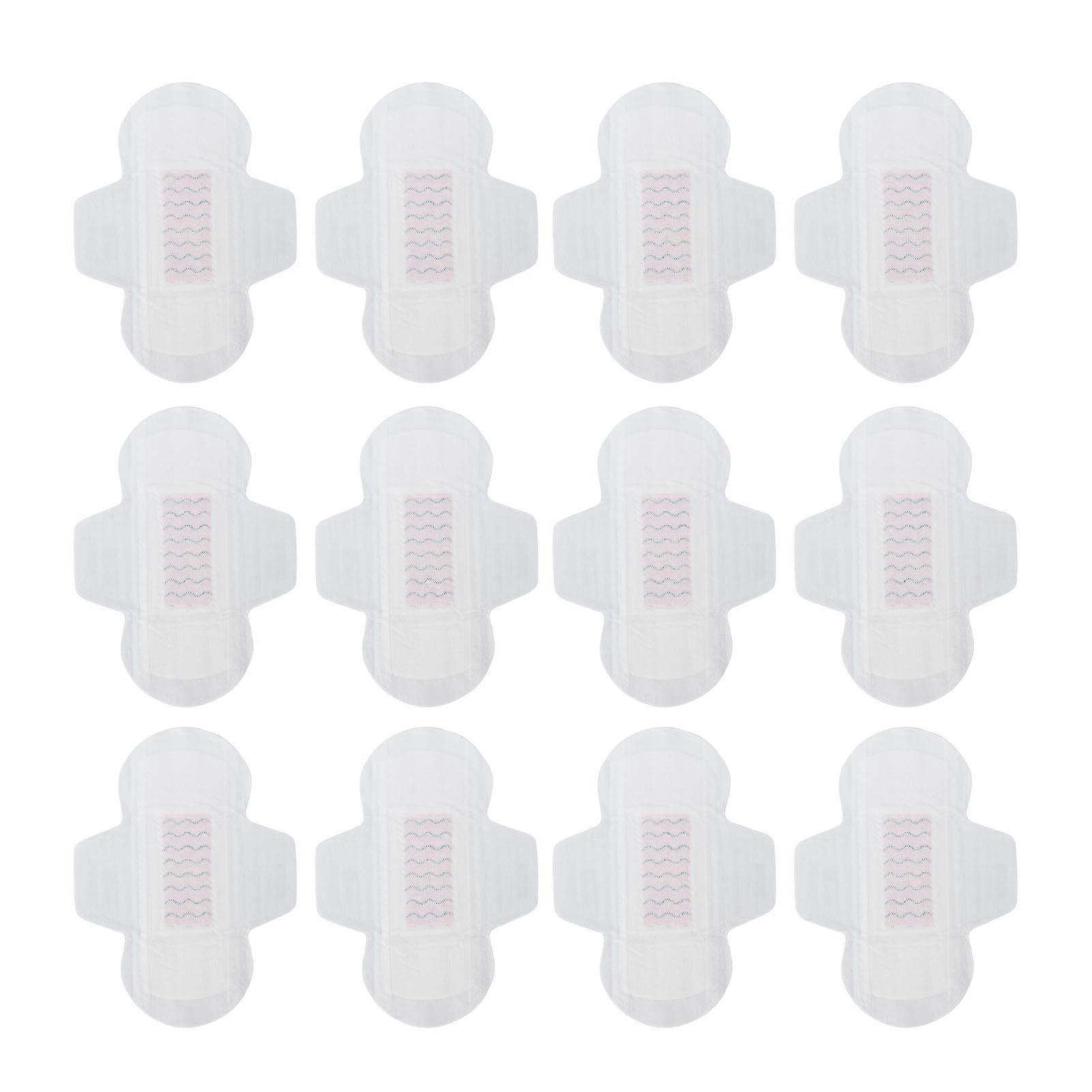 12pcs 180mm Feminine Pads Period Mini Cotton Ultra Thin Super Absorbency Breathable Sanitary Napkins