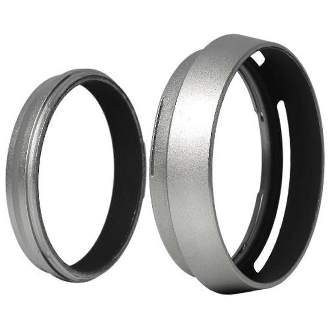 Filter Adapter Ring + Aluminum metal Lens Hood for FinePix X100 Replace LH-X100 LF91