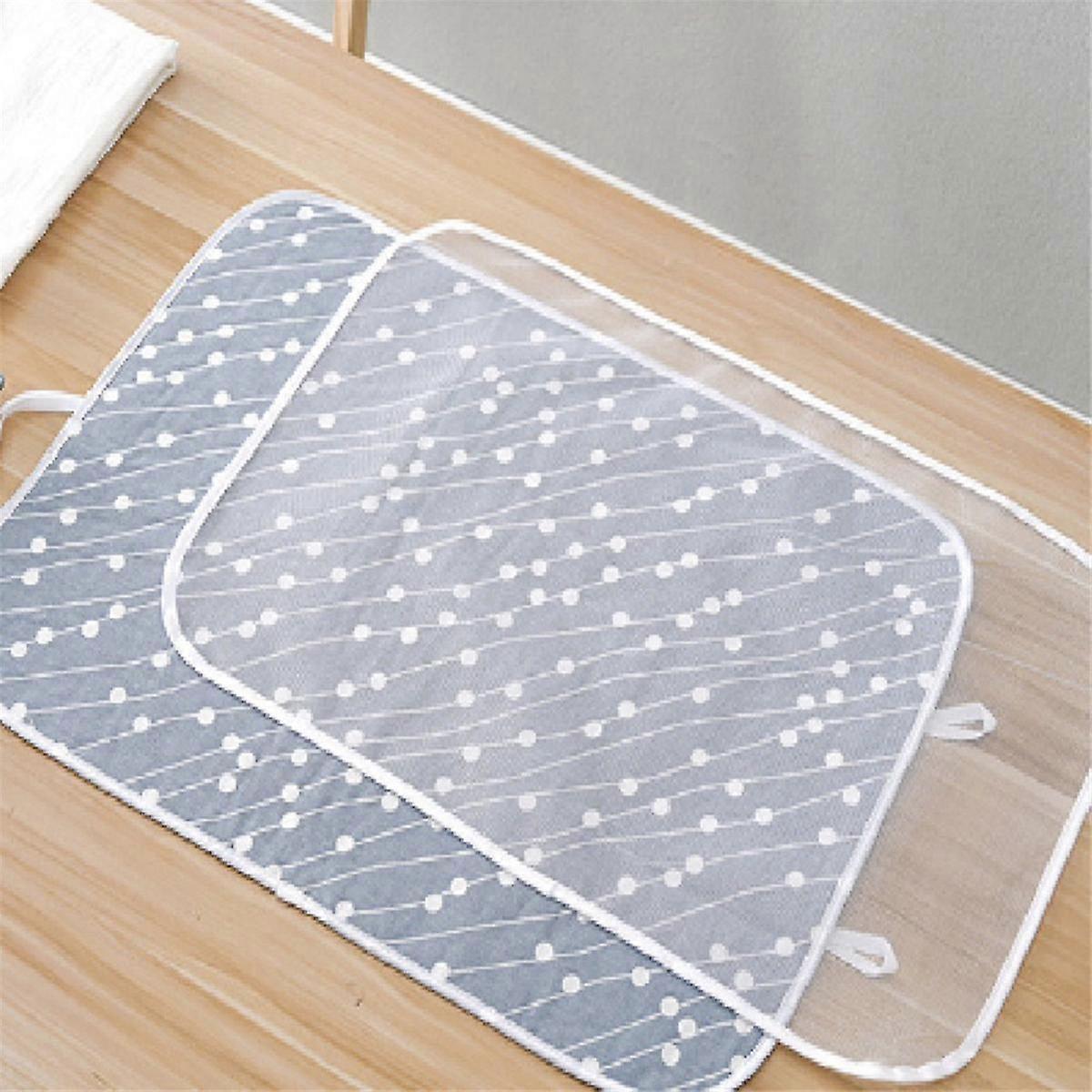 High Temperature Resistant Portable Folding Ironing Pad,Desktop Heat Insulation Ironing Cloth,Mesh