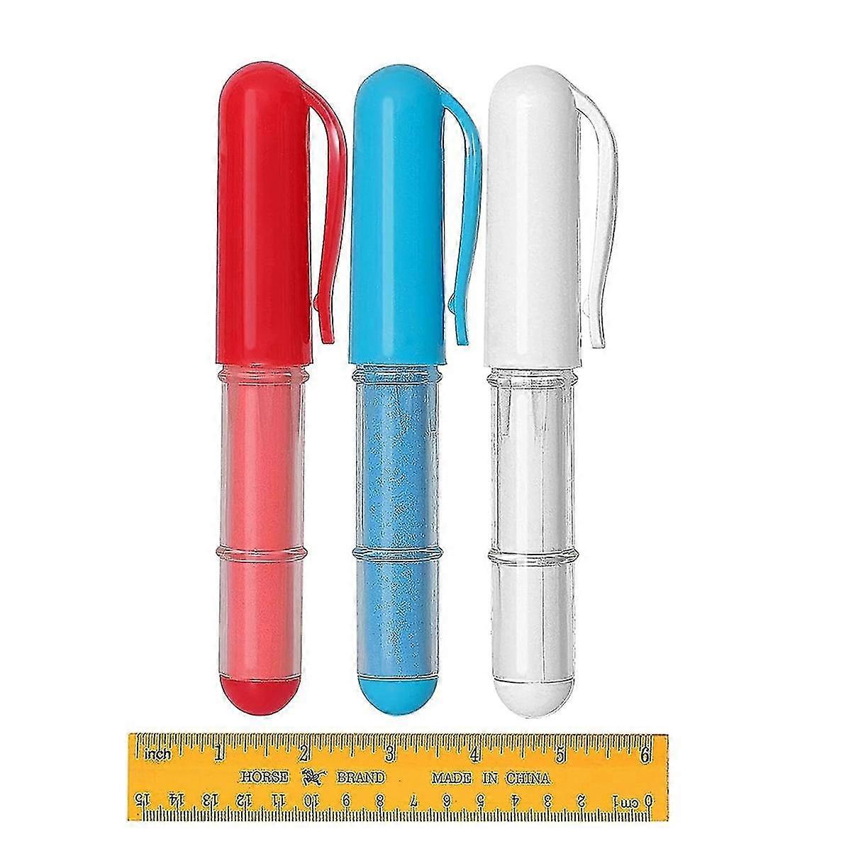 علامات الطباشير النسيج للخياطة ، خياطة اللحف ، صياغة عمل الطباشير الخياط القابل للمسح على الأقمشة المختلفة (3 قطع مع 1 مسطرة)