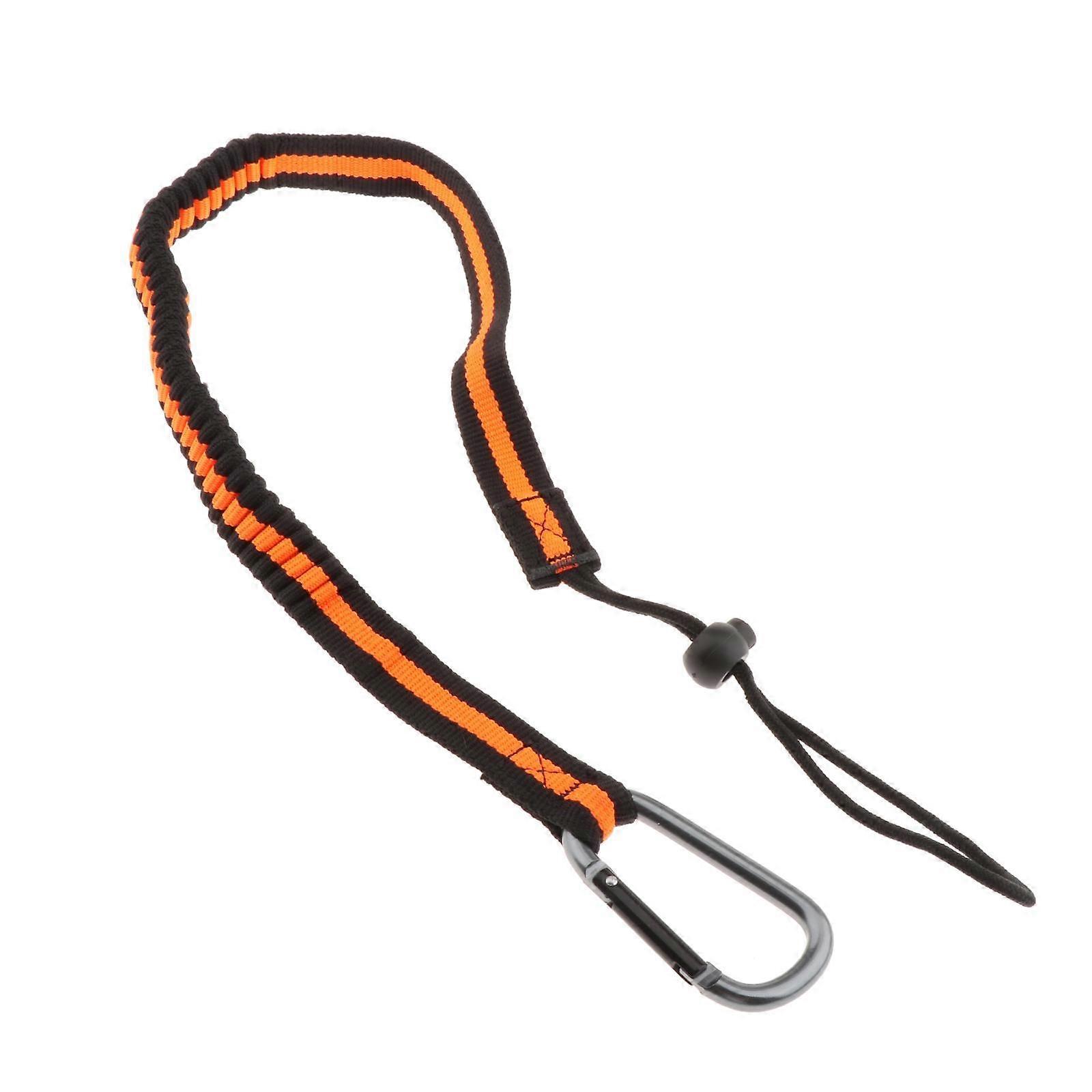 Elastic Kayak Paddle Leash Bungee Fishing Pole Holder Inflatable Canoe Oar Cord - Red