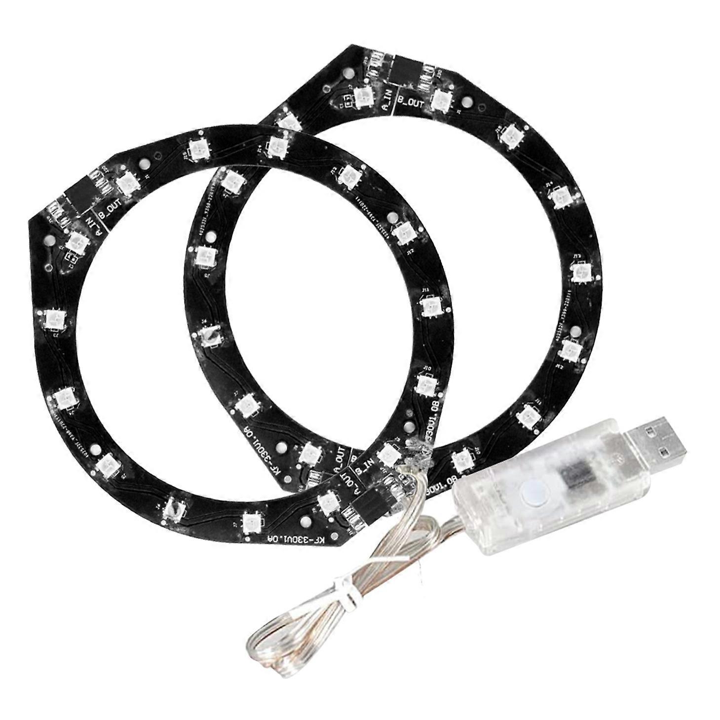 for PS5 Game Console RGB LED Light Strip Sync Music 8 Colors 400 Effects Lights Ring for Sony PlayStation 5 Console Accessories