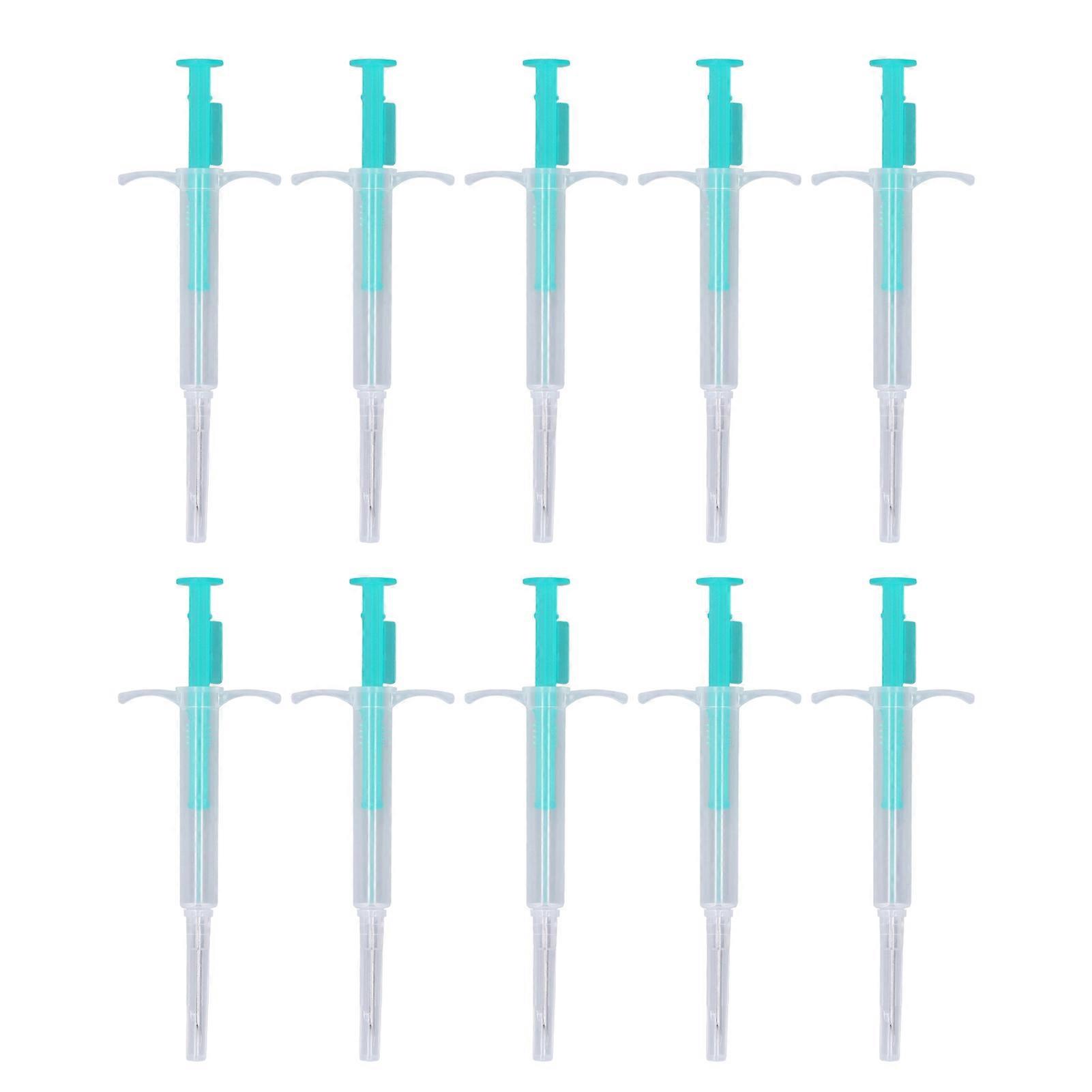 10pcs RFID Microchip Kit de implante 1.4x8mm Universal Standard ISO 134.2KHz ICAR certificado Pet ID Microchip Tags