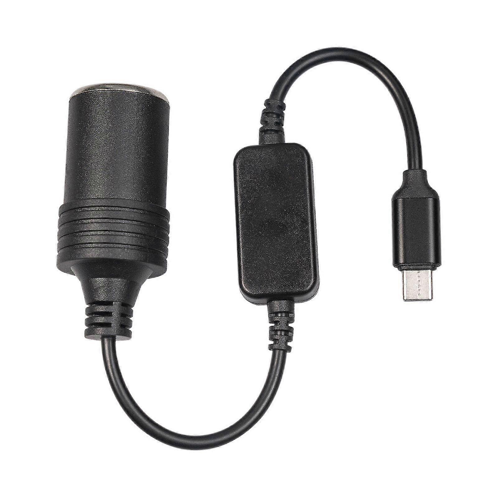USB C Type C til 12v bil sigarettenner