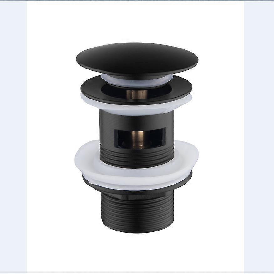 Sink drain with overflow matte black (1 piece)