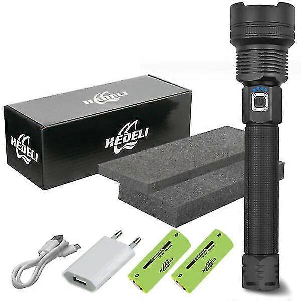 most powerful led flashlight torch usb xhp50 rechargeable tactical flashlights