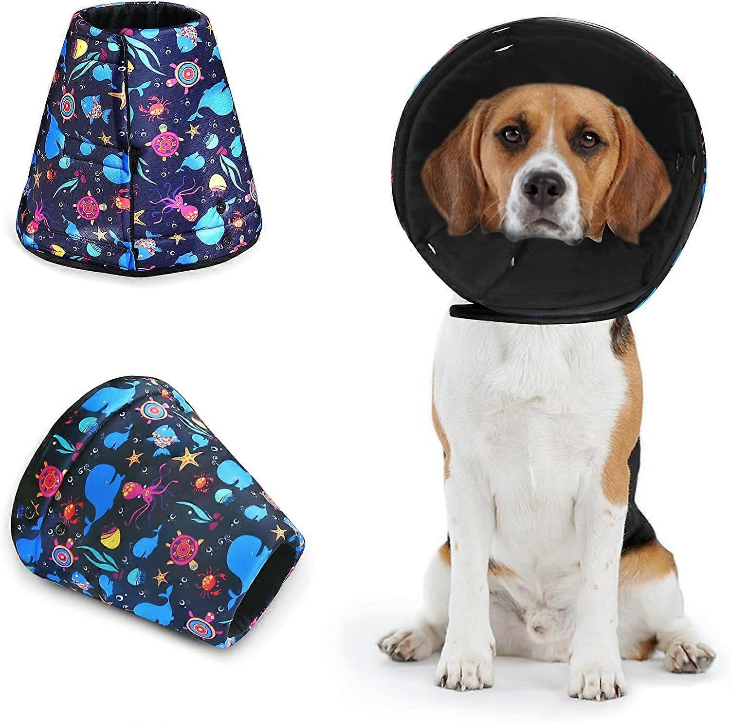 Soft Dog Cone for Dogs After Surgery Adjustable Elizabethan Collar