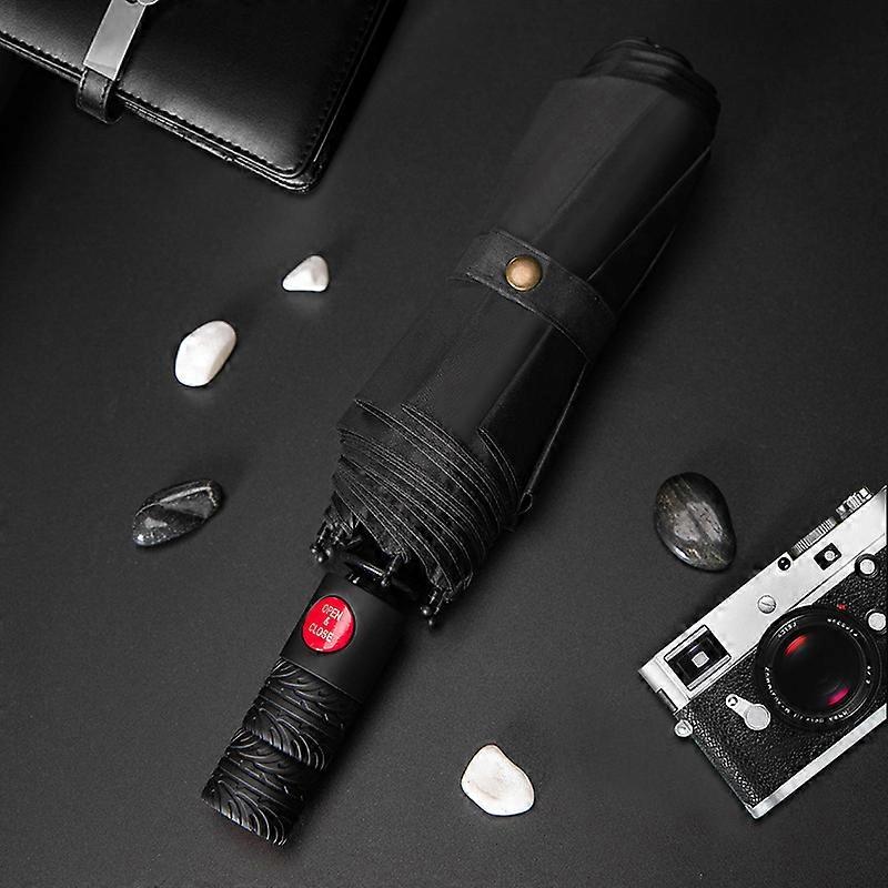 Storm resistant fiber fully automatic umbrella