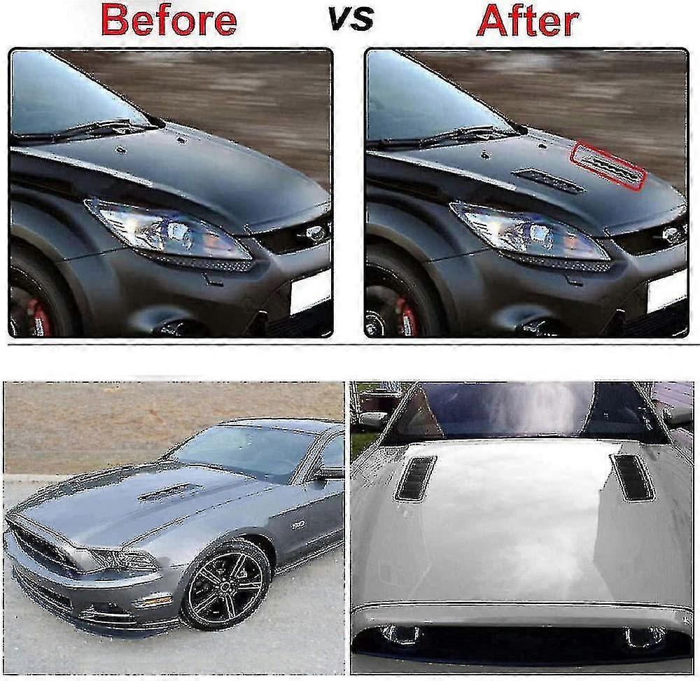 Car Hood Vent Louvers Cold Air Intake Accessories Louver Vents Hood ...