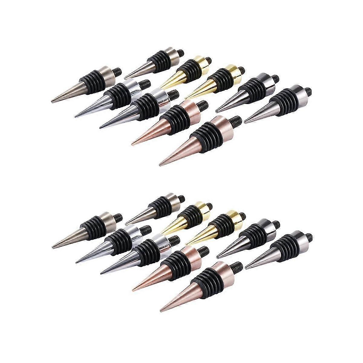 20pcs Blank Bottle Stopper With Threaded Post Metal Wine Stopper Inserts Set Hardware For Wood Turn