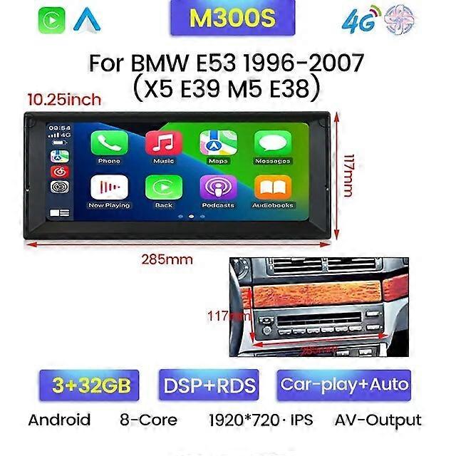 UIS7862S Car Radio For BMW X5 E39 E53 M5 E38 1996-2007 Auto Radio Stereo Multimedia Player GPS Navigation Carplay Android Auto