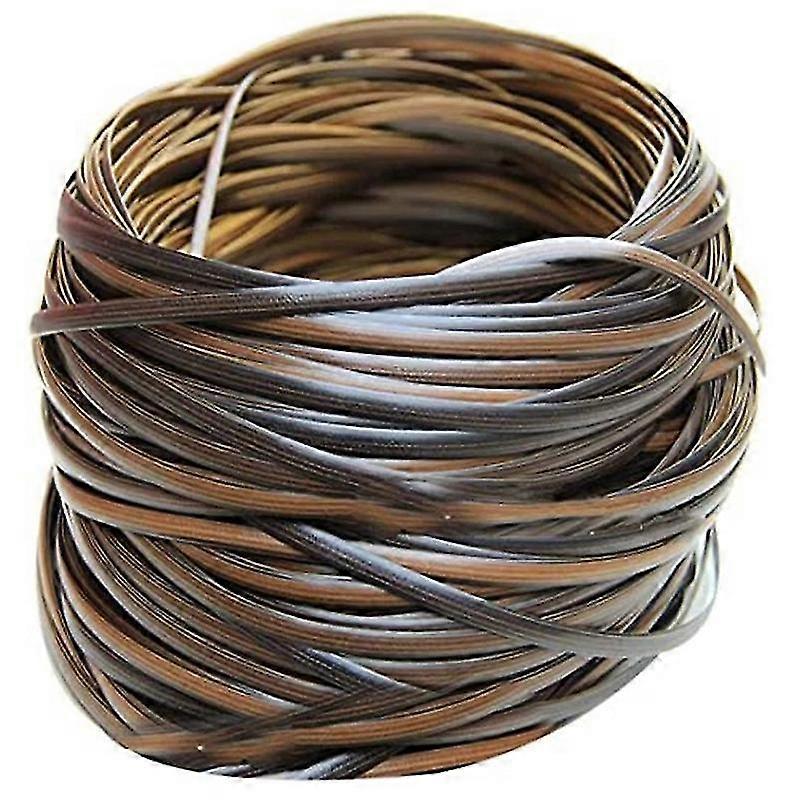 Kaffegradient Platt syntetisk rotting Vävmaterial Plastrotting för stickning och reparation stol flik