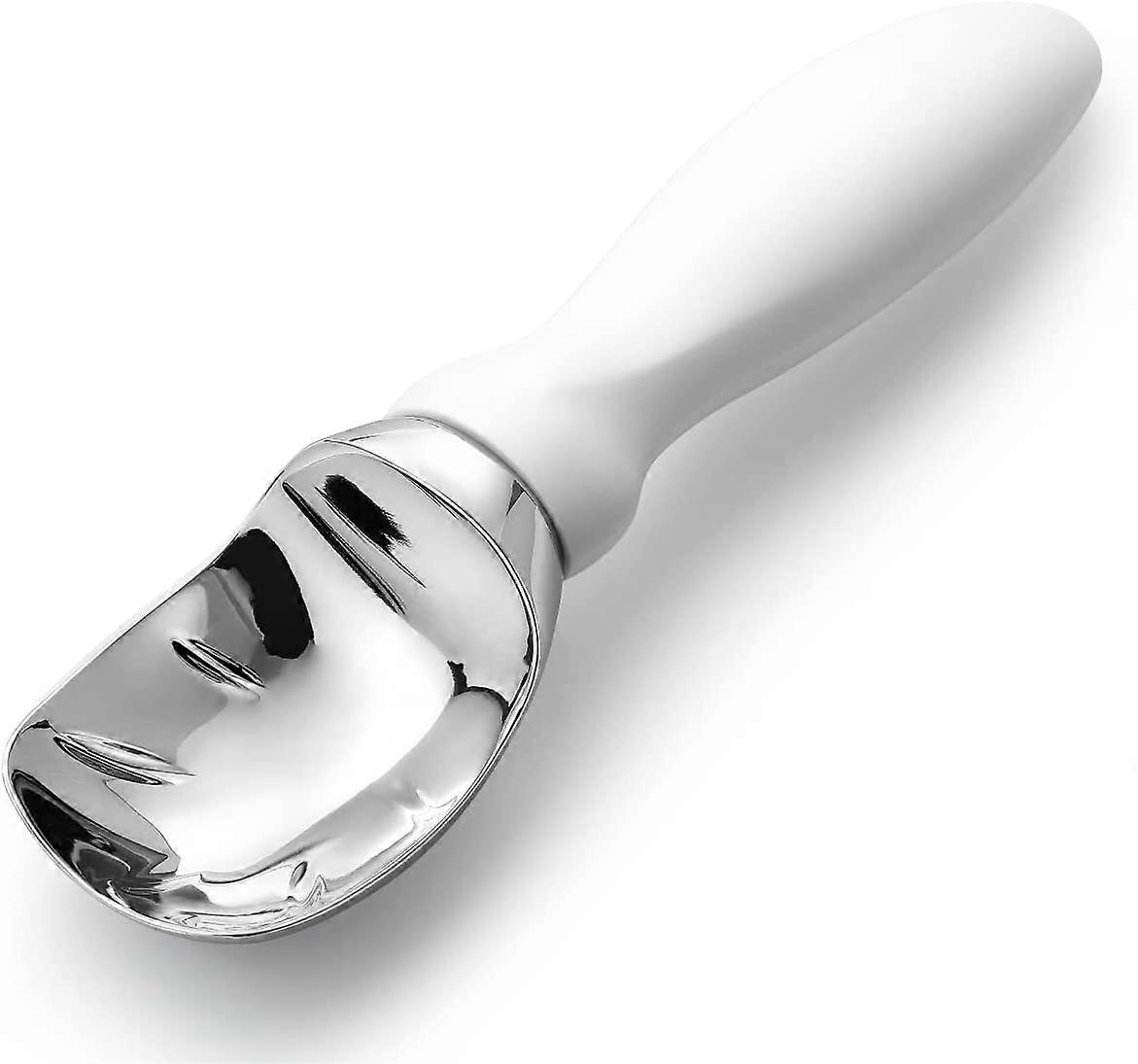 1pack ice cream scoop with comfortable handle for ice cream, sorbet, etc., white