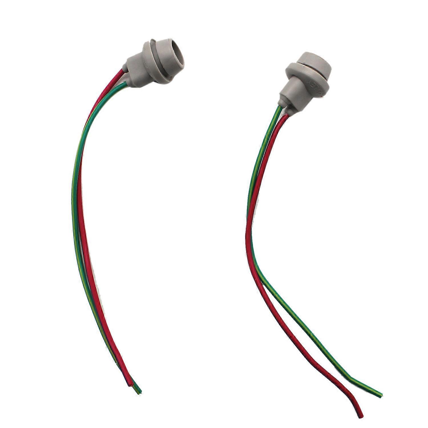 2X T10 Socket W5W Adapter Soft Rubber Light Lamp Holder Car Accessories Male To Female with Cable