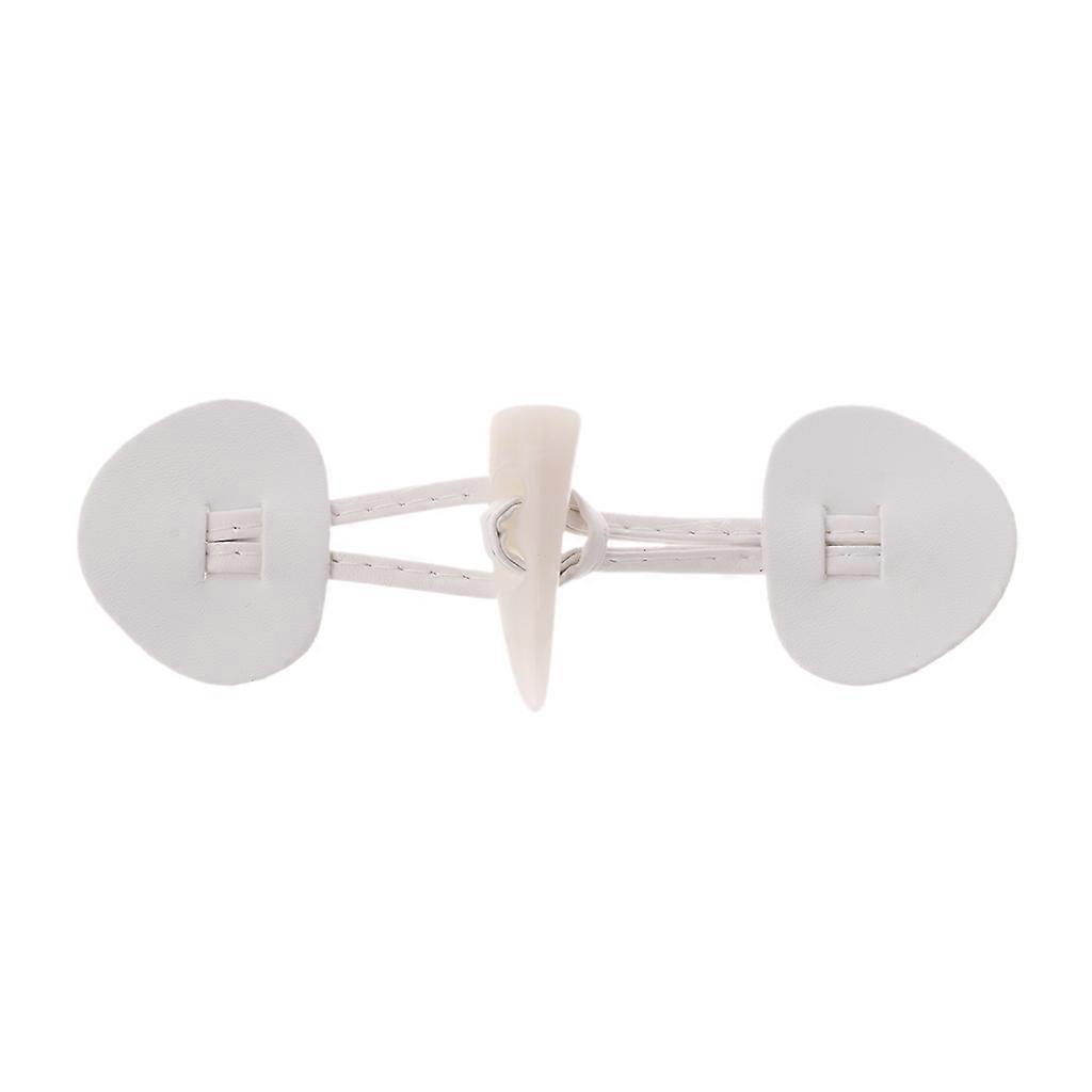 6 Pairs Ox Horn Leather Toggle Closure Buttons Coat for Jacket Duffle Shawl Clot