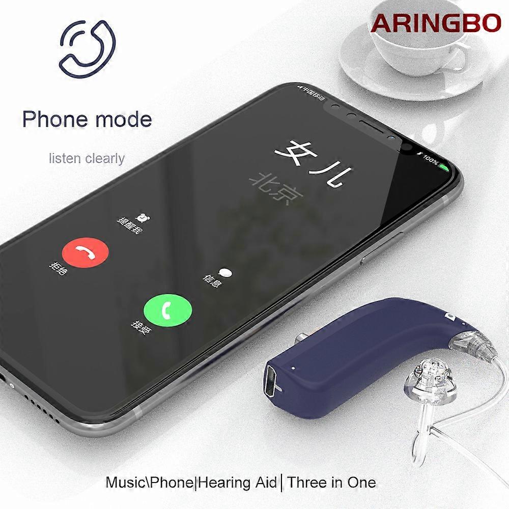 Aringbo Mini Hearing Aid Digital Ear Hearing Device USB With Bluetooth Rechargeable Sound Amplifier Enhancer For The Elderly