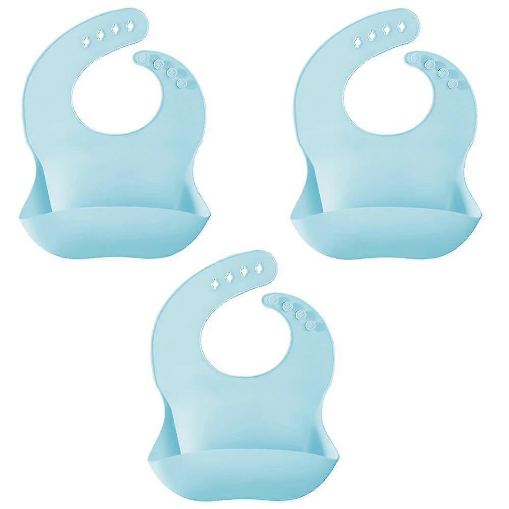 3 Pcs Silicone Bibs For Babies & Toddlers