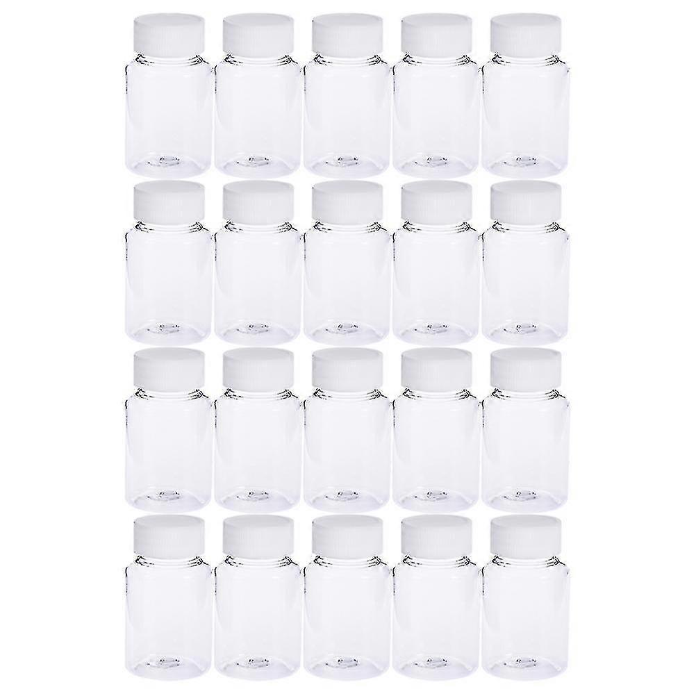 20pcs 80ml Subpack Bottle Pet Container Empty Bottle Transparent