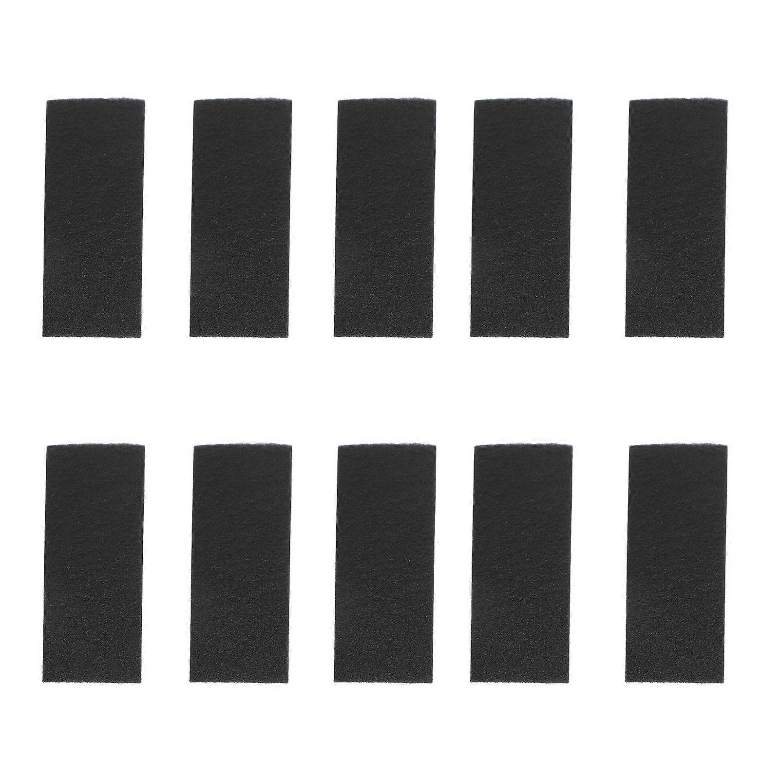 10 st takfläktsbladfilter självhäftande rektangulära kokosnötkolfiber takfläkt luftrenare kuddar för takfläktsblad