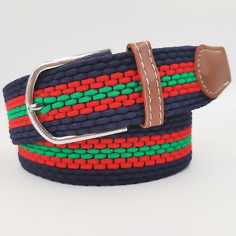ZLD Newest Luxury Gentleman BeltWithout Holes Men's Elastic Reversible Belt With Mixed Color Stretch Woven Canvas women's BeltBelts