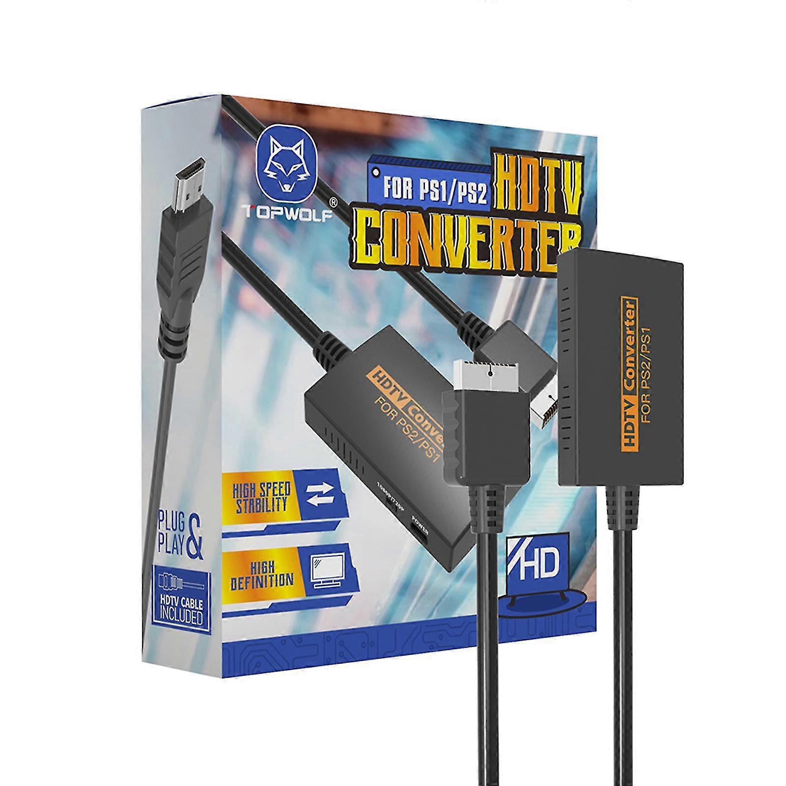 Converter Adapter Console For Ps2 To Hdmi-compatible High Defination Link Cable