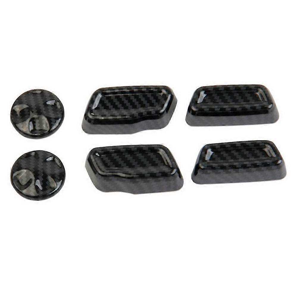 Car Carbon Fiber Seat Buttons Cover For Jeep Grand Cherokee 2021 2022