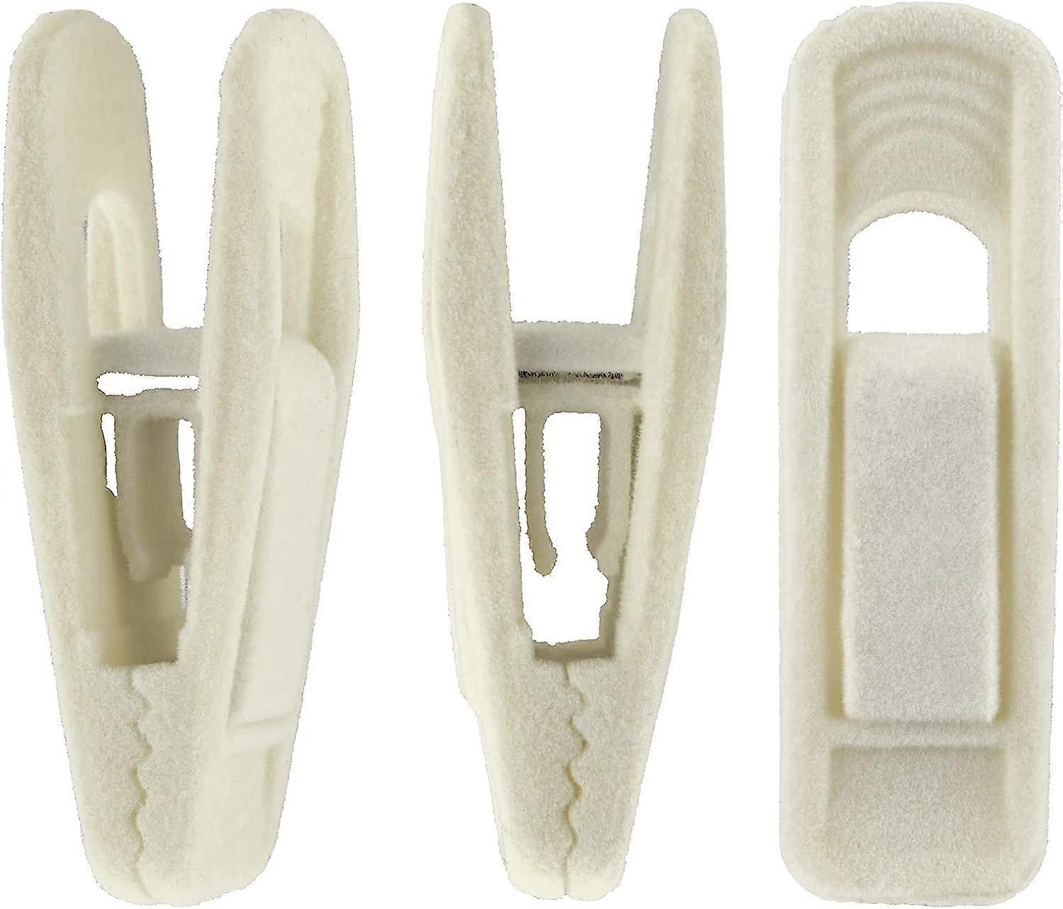 Velvet Hangers Clips, 20 Pack Finger Clips, Strong Felt Hanger Clips for Velvet Trousers Hangers
