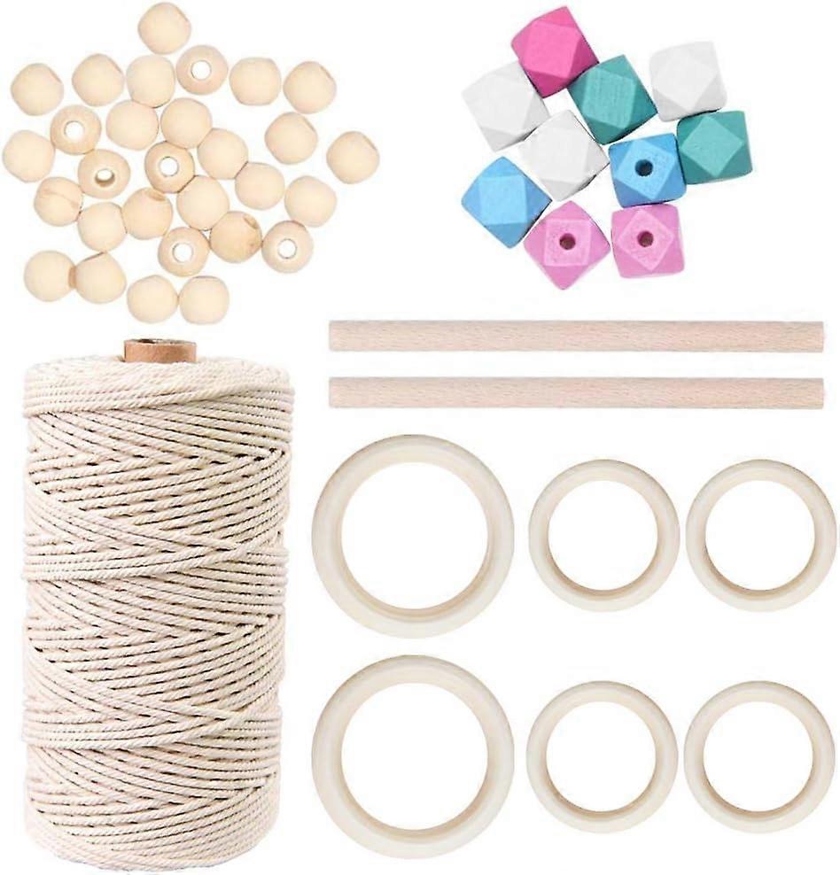 Hilo de algodón Macrame, juego de hilo de macramé, hilado de algodón para artesanía, hilo de cordón de algodón, accesorios