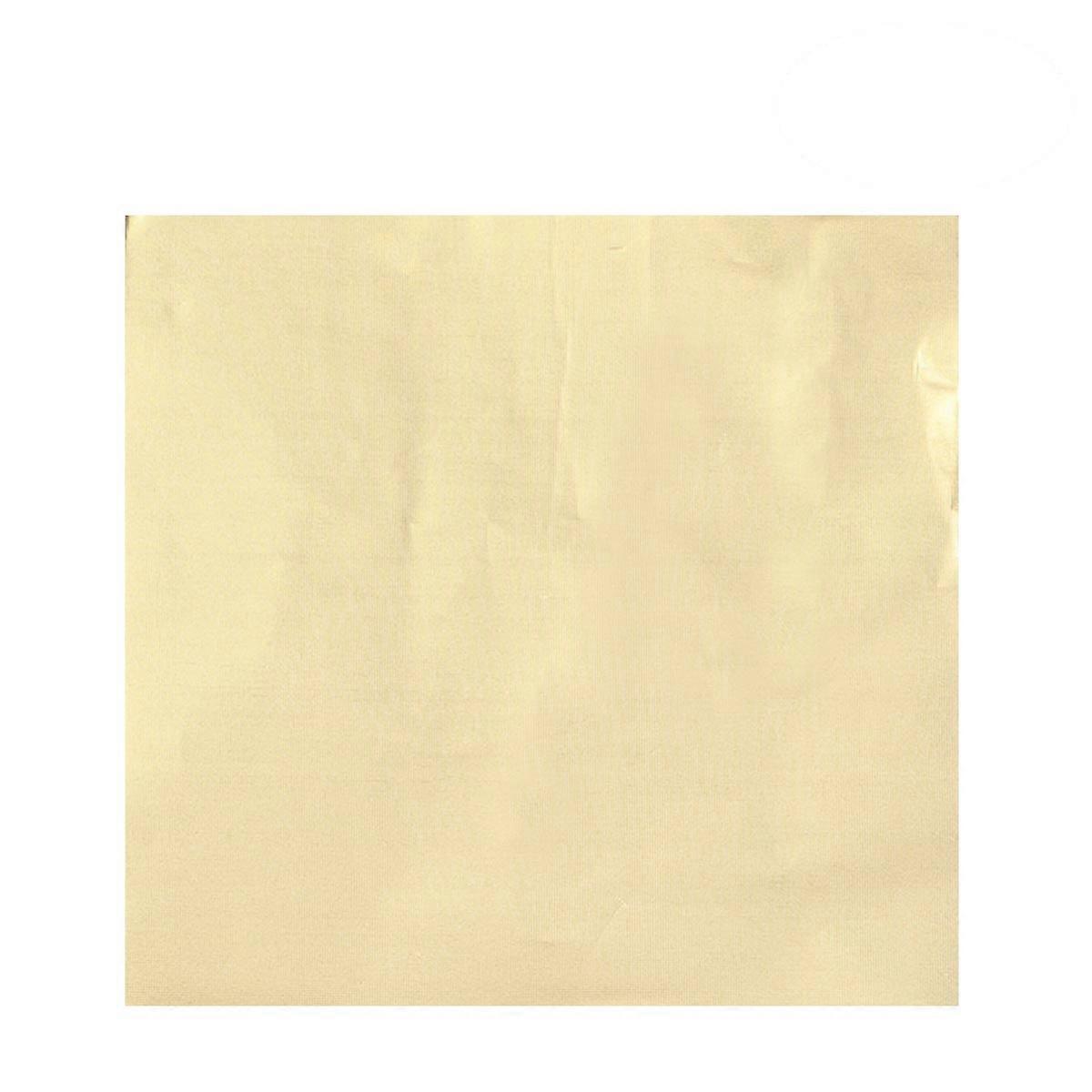 300 قطعة 10 × 10 سم سماكة الذهب الشوكولاته التفاف القصدير احباط ورقة حلوى الألومنيوم احباط النقش ورقة