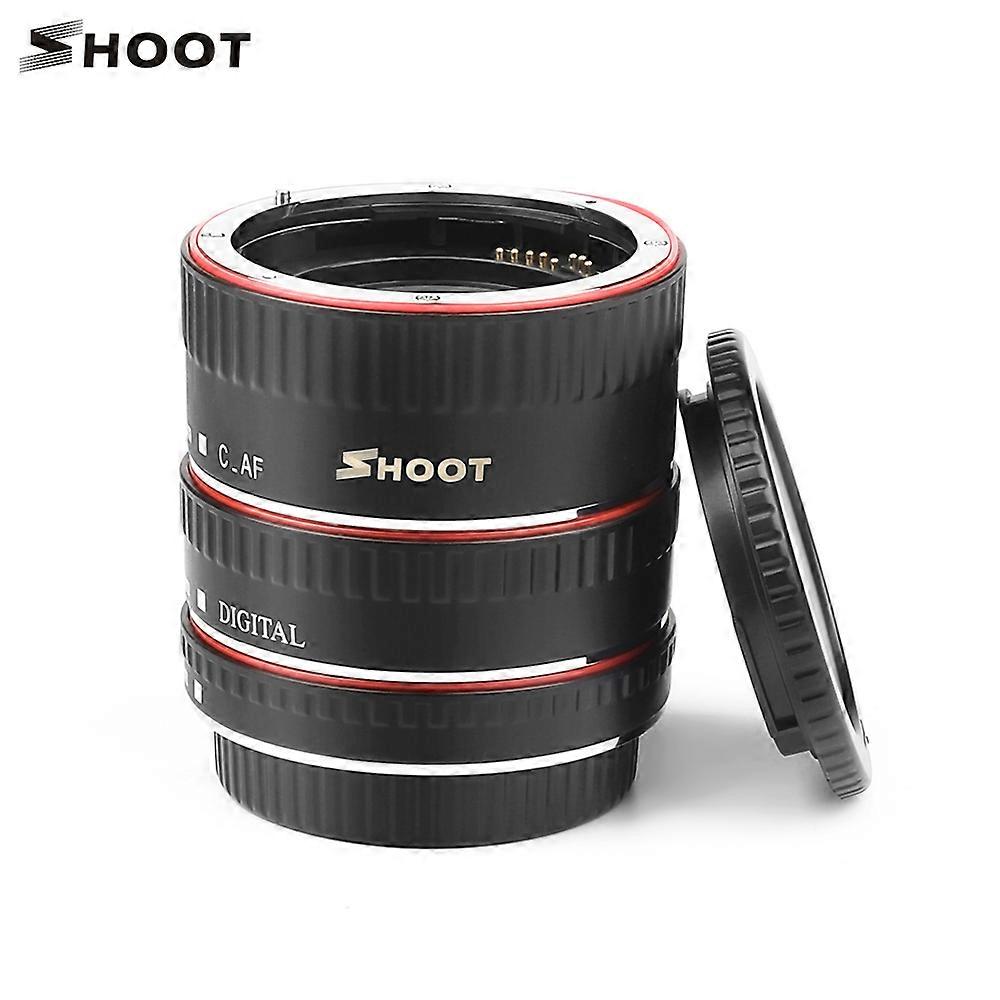 SHOOT XT-364 13/21/31mm Auto Focus Macro Extension Tube Adapter Ring Set for Canon EF/EF-S Lens for Canon EOS Series DSLR Camera