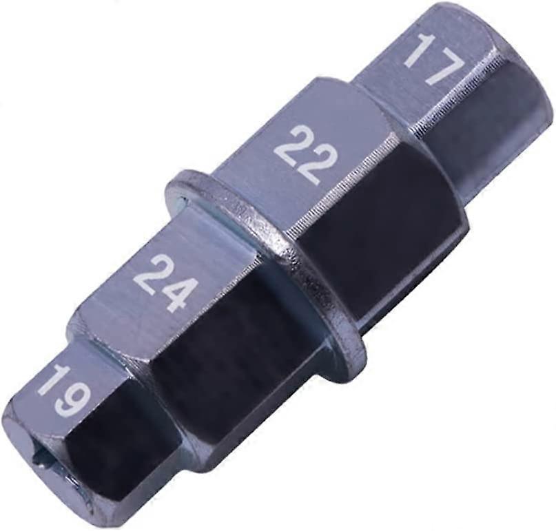 Motorcycle Front Wheel Axle, Wheel Axle Wrench,Socket,Hexagonal Axle(Silver)