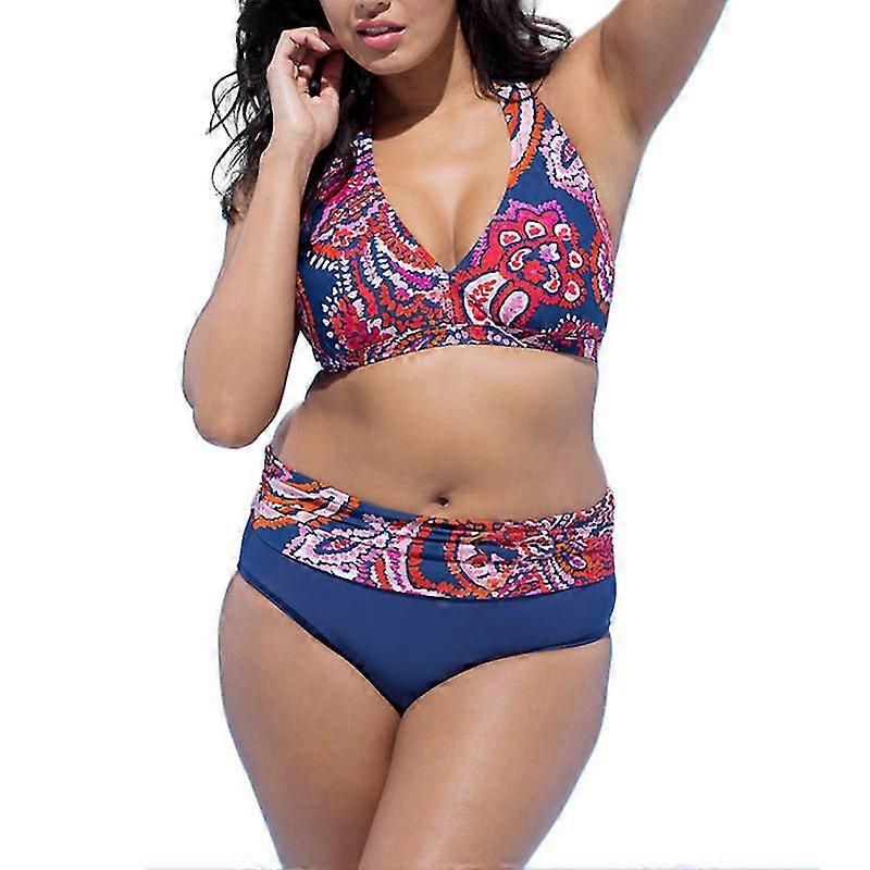 Plus Size Vrouwen Tankini Badmode Badpak Strand Badjurk TW